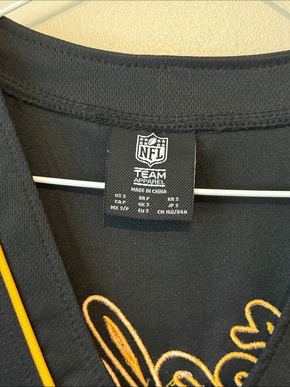 Pittsburgh Steelers Women's Black & Gold Button-Up Jersey - Picture 3 of 4